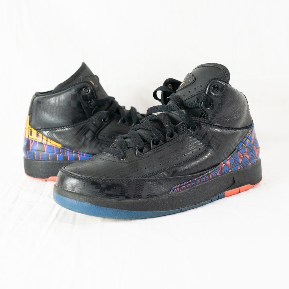 Nike Air Jordan 2 Retro BHM (GS) Big Kids Basketball Shoes, Size 5.5Y CI2972 007